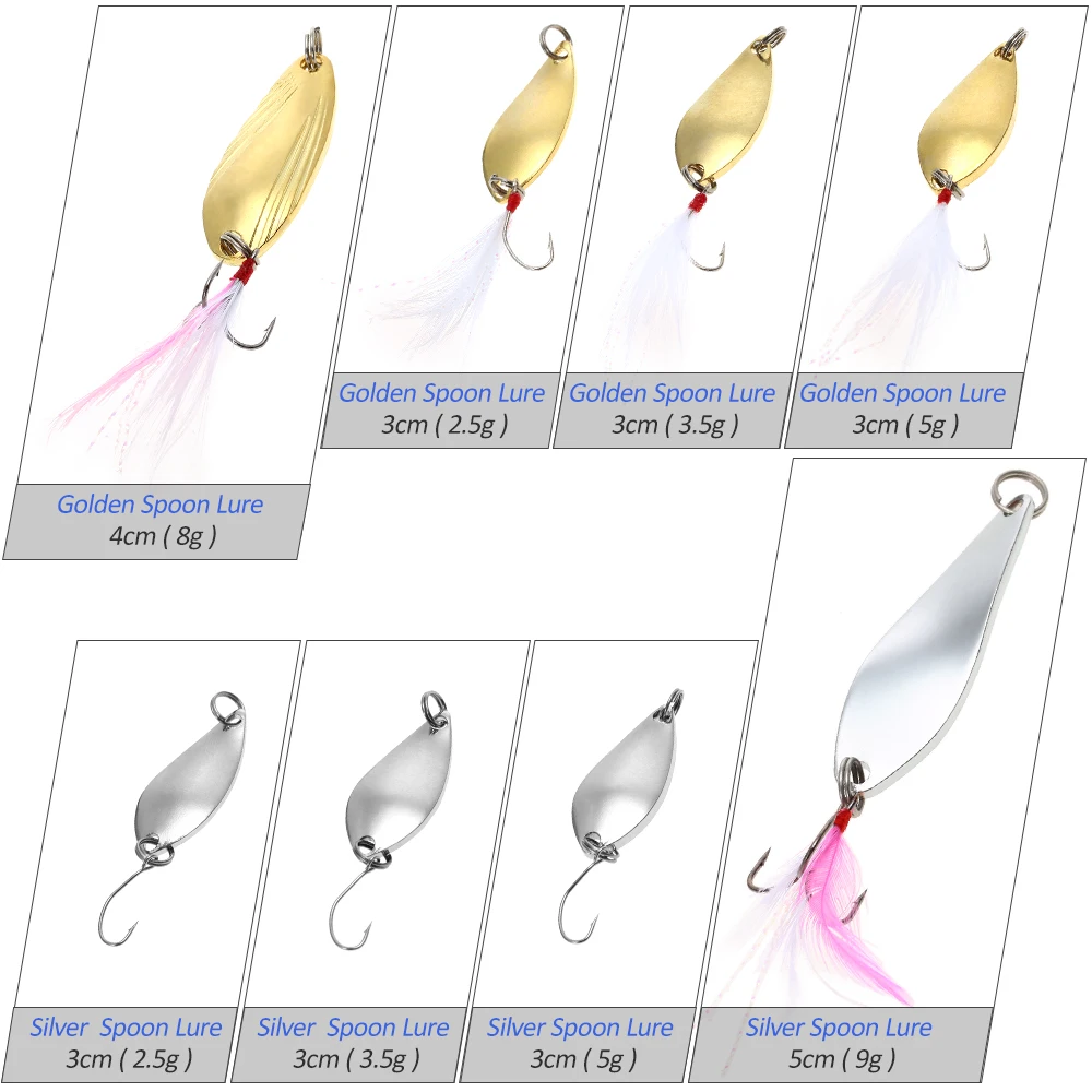 8 шт./лот блесна приманки для рыбной ловли искусственные блестки окуня щуки