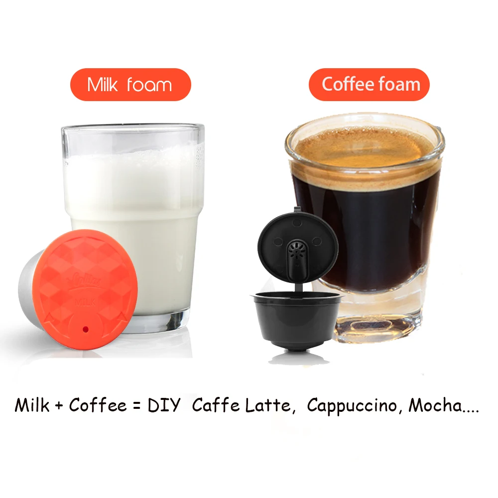 Многоразовые кофейные капсулы i Cafilas из нержавеющей стали и набор для молока