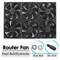 gdstime 120mm tv box router fan 12cm diy 46 fan universal notebook base large air volume radiator adjustable speed cooling fan