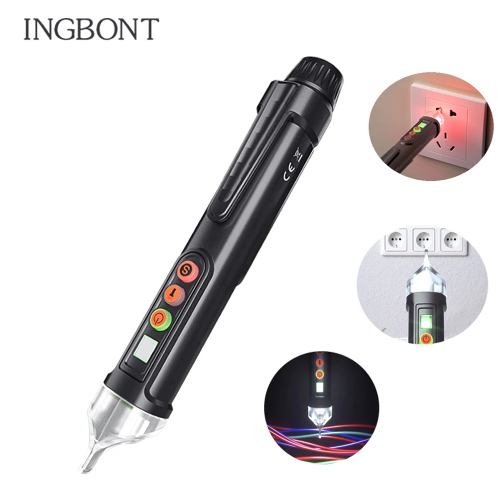 

Цифровой вольтметр, интеллектуальный Бесконтактный перо-детектор напряжения сигнализации, измеритель, вольтметр переменного тока, тестер,...