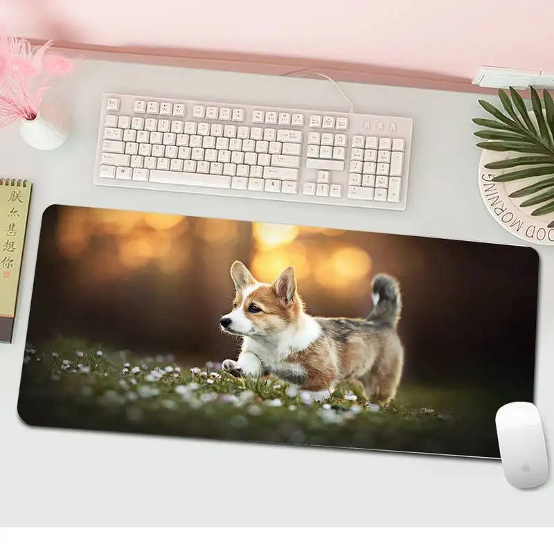 

Коврик для мыши Corgi, игровой коврик для мыши, нескользящий, мягкий, для ноутбука и офиса