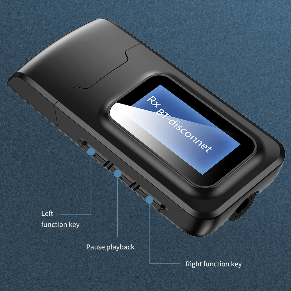 5 0 Bluetooth адаптер беспроводной ЖК-дисплей USB приемник музыкальный аудио передатчик