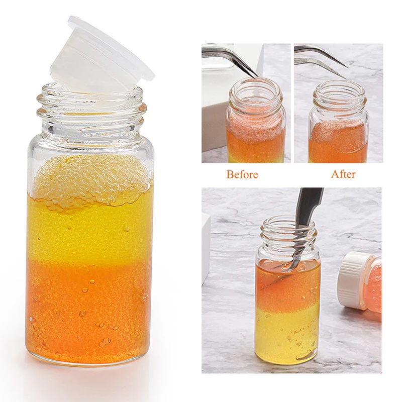 

15/30ml Bottle Professional Eyelash Glue Remover Liquid Eyelash Tweezers Cleaning Sponge Eyelashes Extension Cleaner Makeup