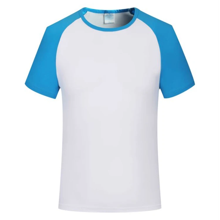 Promotional Men Round Neck Raglan Short Sleeves T-shirt With Custom Logo Printed Tshirts For Women | Мужская одежда