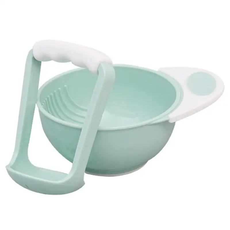 

Baby Food Supplement Grinding Bowl And Grinder Rod Set Anti-overflow Fruits Mills Hygienic And Safe Infant Solid Feeding Tools