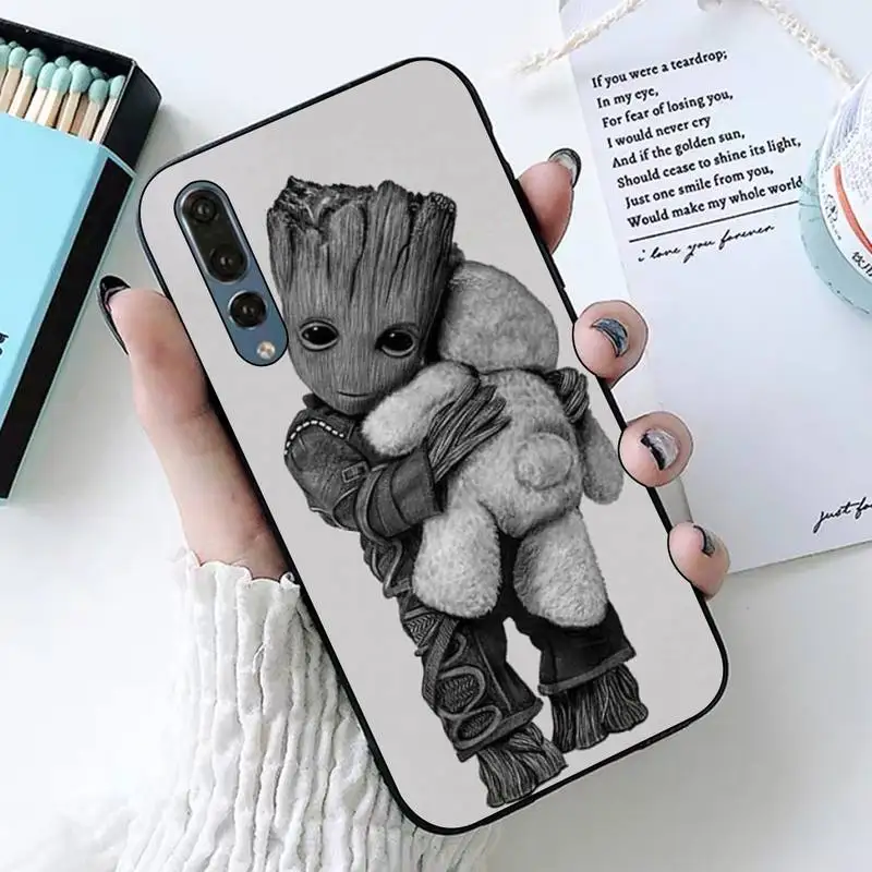

Guardians of the Galaxy Groot Rocket Phone Case for Huawei P30 40 20 10 8 9 lite pro plus Psmart2019