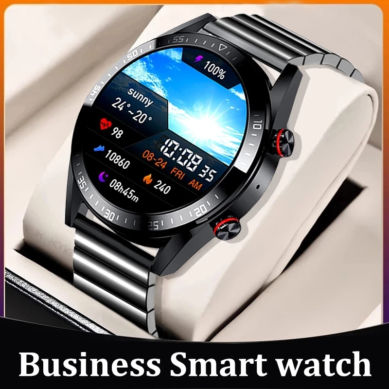 

454*454 HD Screen Smart Watches Always Display The Time Bluetooth Call Music Player smartwatch Men For iOS Android TWS Earphones