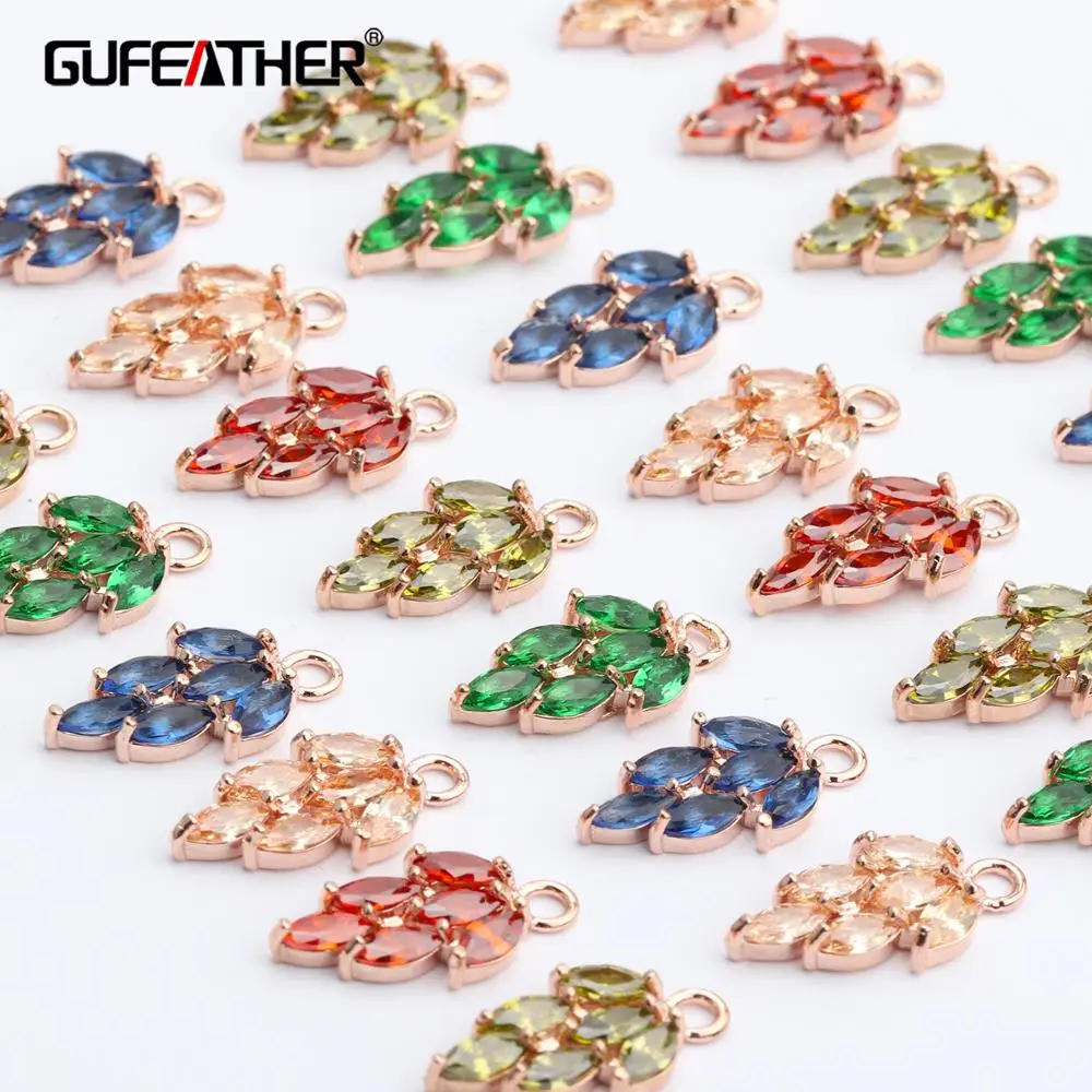 GUFEATHER M452 ювелирные аксессуары diy Цирконий Кулон 18k позолоченные 0 3 микрон