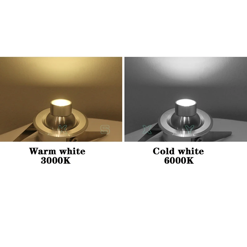1 Вт/3W LED белый/теплый белый свет переменный ток 85 265V Мини встроенная подсветка