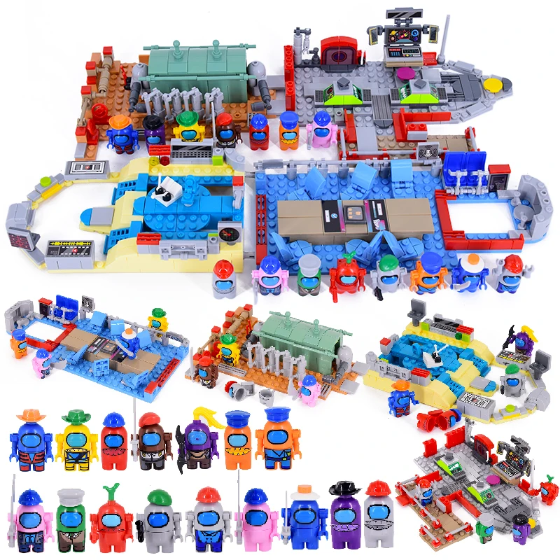 Среди игра модель американского стандарта строительные блоки Мини куклы