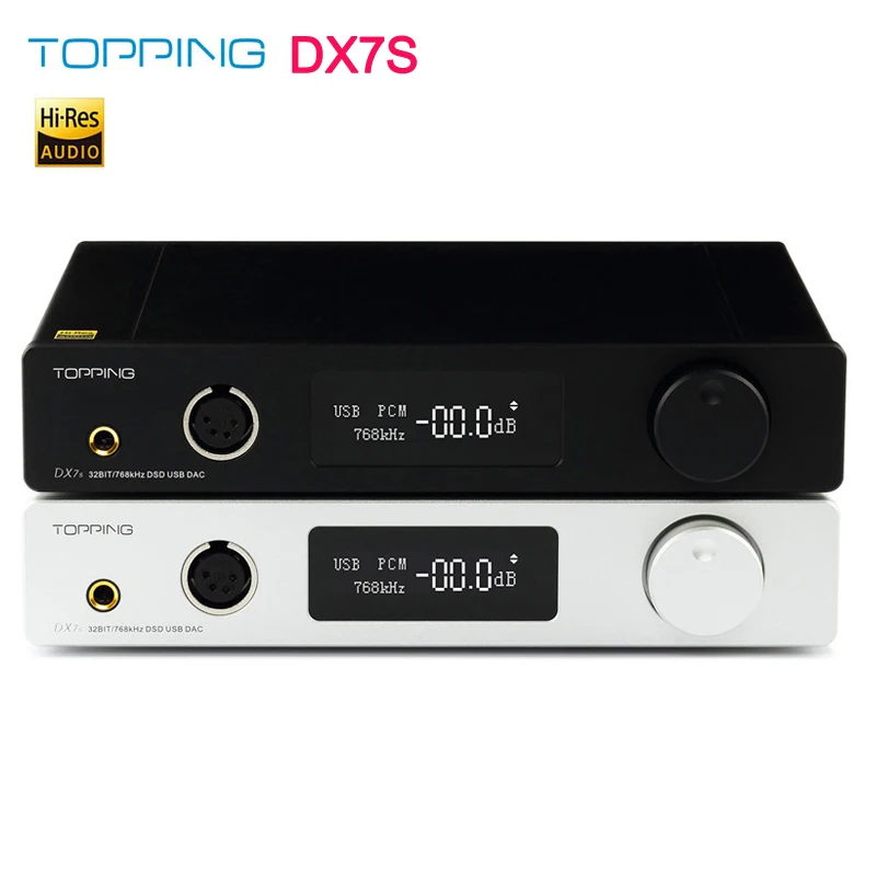 TOPPING DX7s 2 * ES9038Q2M 32Bit/768K DSD512 полностью сбалансированный DAC и усилитель для наушников