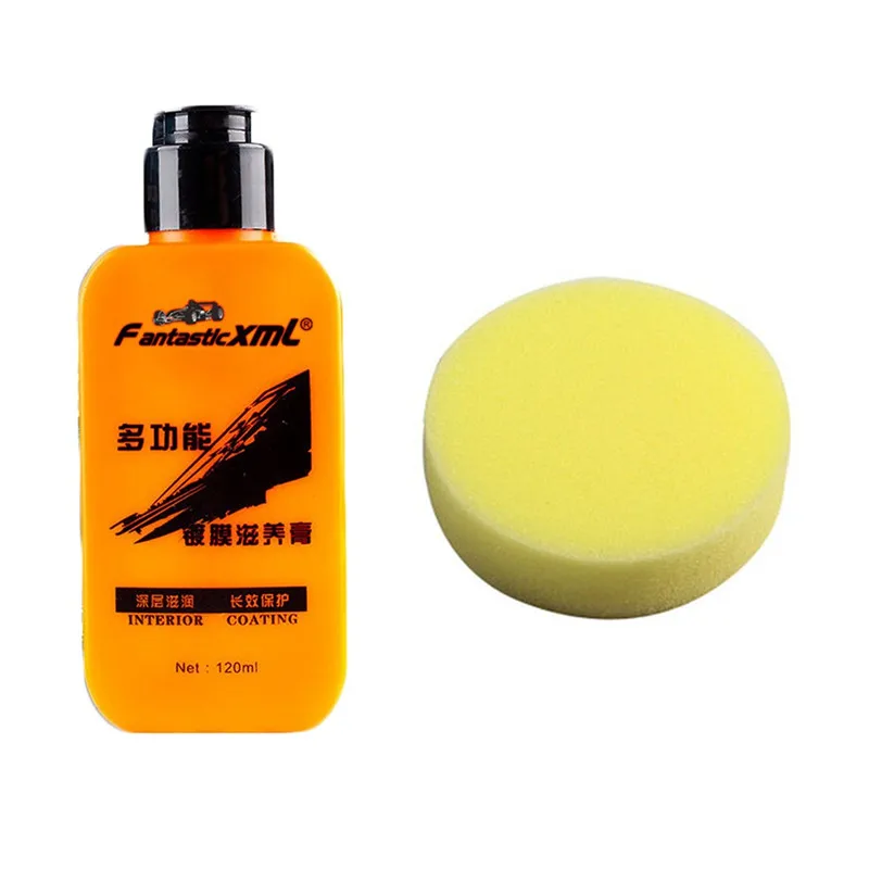 CARPRIE Car Interior Coating Polish Leather Renovated Paste Agent Cleaner Automotive Maintenance + Sponge | Автомобили и