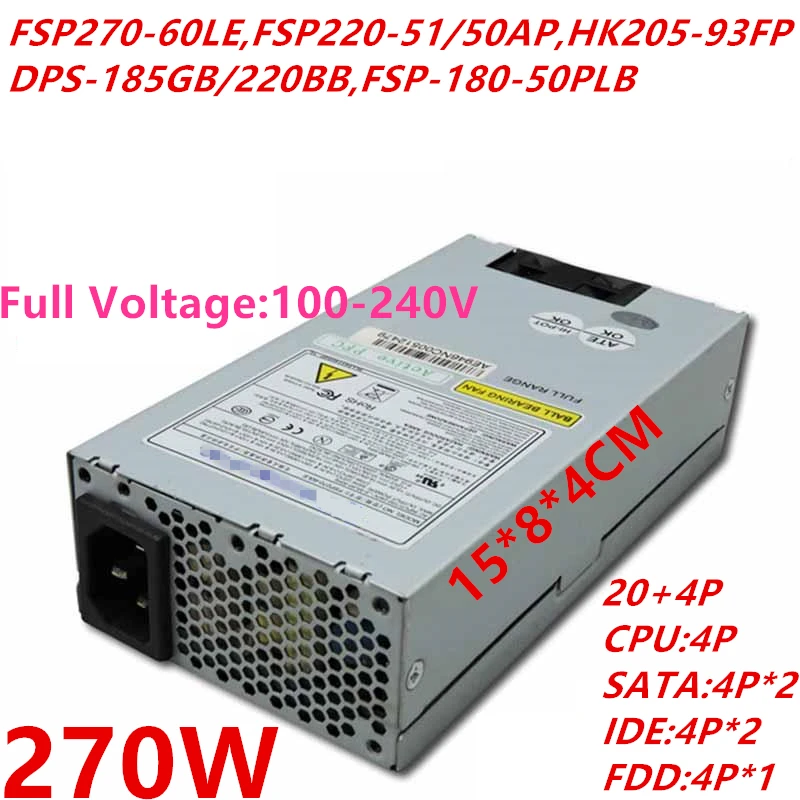 Новый блок питания для FSP ITX FLEX CP5141 CP5140 E200 IBM Small 1U номинальная мощность 270 Вт