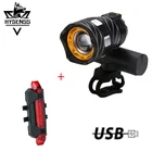 Hysenss USB перезаряжаемая Передняя вспышка ZK20 T6 светильник свет супер яркая светодиодная вспышка светильник встроенным аккумулятором безопасность велосипеда