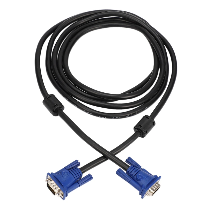 3 метра VGA кабель мужчин и + 6 HD полностью проводной 15 PIN для ЖК CRT проектор ПК