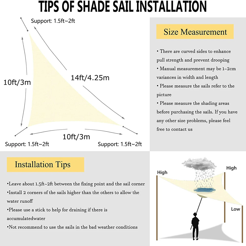 Водонепроницаемый тент из ткани Оксфорд с защитой от УФ-лучей Солнцезащитный