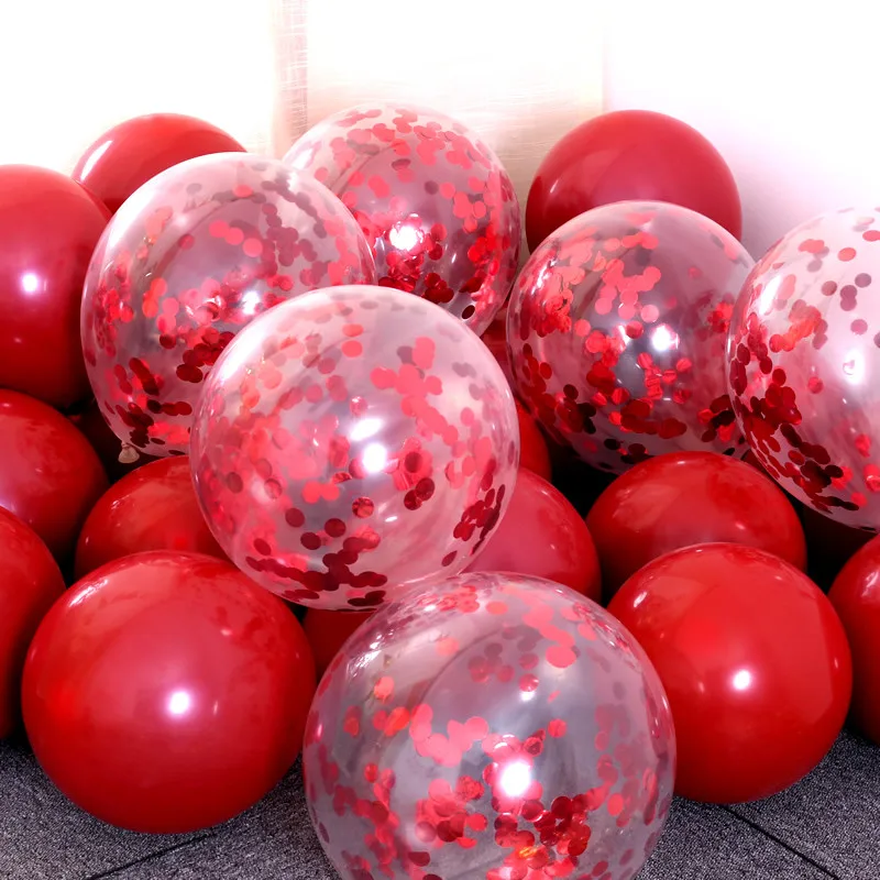 10 дюймов двойной латексный шар свадебное украшение день рождения Globos красный