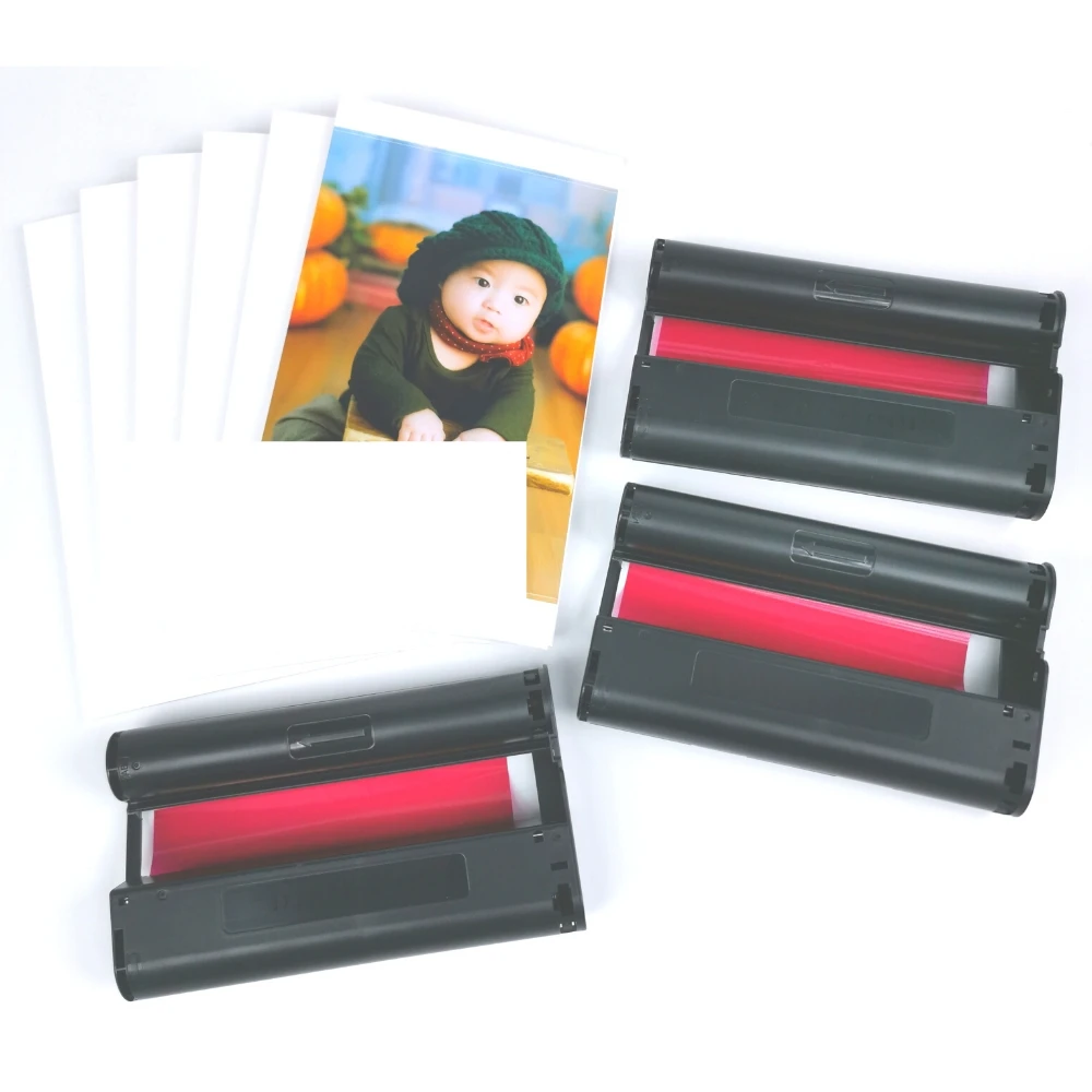 Совместим с цветной чернильной бумагой Canon Selphy 108 фотобумага s 3 ленты. KP