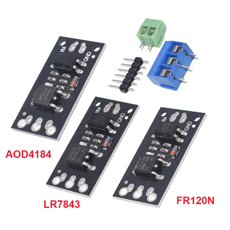 1 шт. FR120N LR7843 AOD4184 D4184 изолированный MOSFET MOS трубка модуль FET Замена реле 100 в 9.4A 30 в 161A 40 в 50A доска