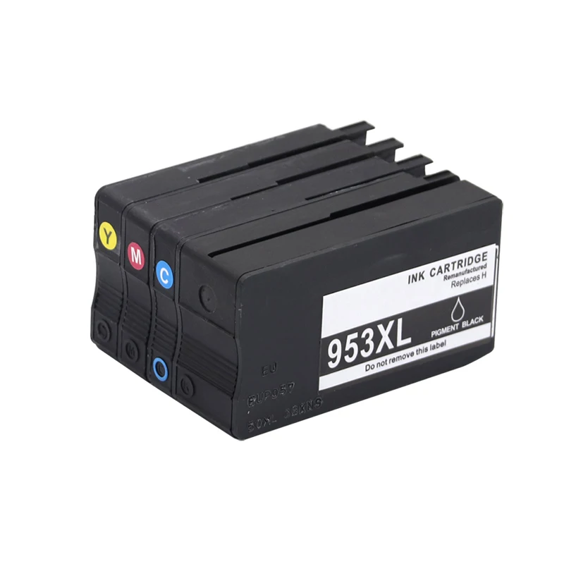 4pcs bk c m y 4 цвета совместимые чернильные картриджи для hp 953 для hp 953 XL 953XL для hp Officejet Pro 7740 8210 8710 8718 8719 8728 8730 8740 - Цвет: 4pcs bk c m y