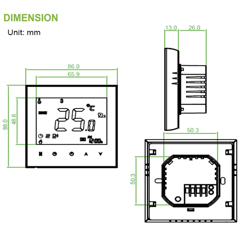 

WiFi Smart Thermostat Electric floor Heating Water/Gas Boiler Temperature Remote Controller for Google Home Alexa THP1000