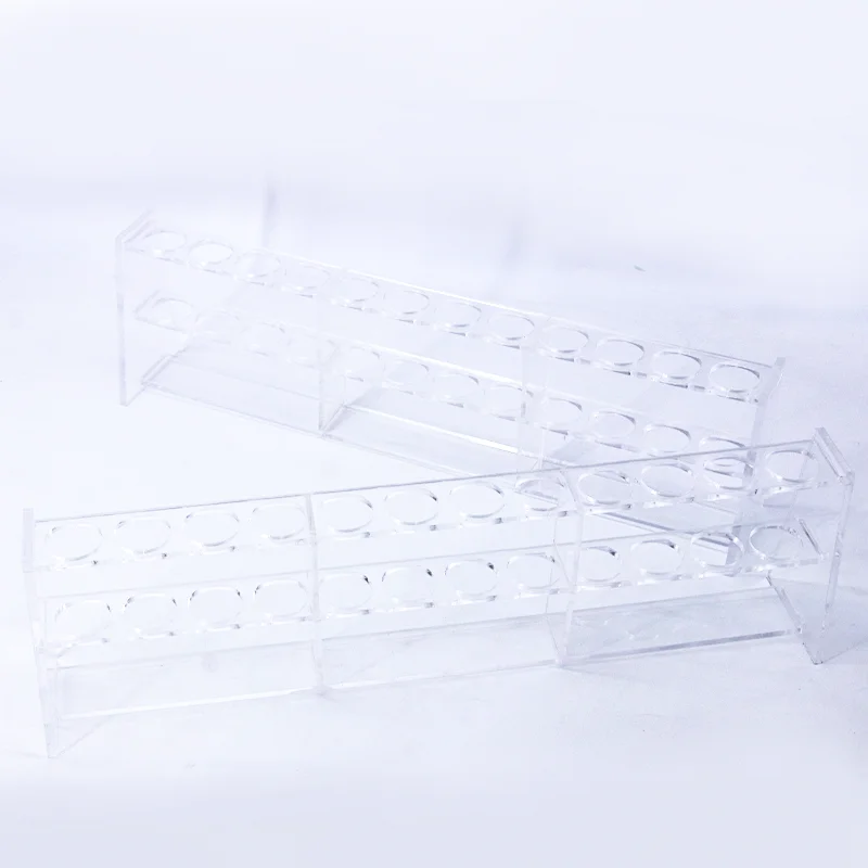 Стойка для пробирок из оргстекла Однорядная лаборатория с 12 6 отверстиями