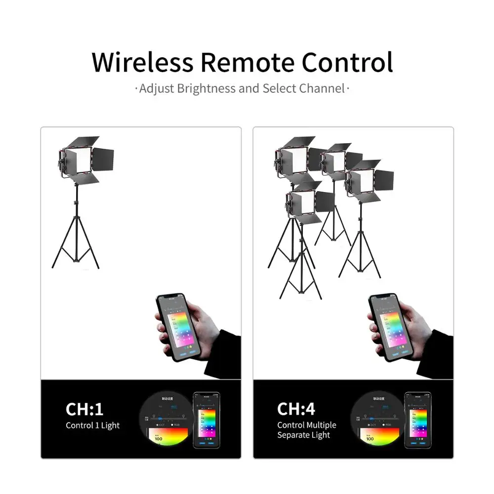 YC Onion RGB Led Light with App Control 60W Variable 2800K~10000K Dimmable 0~100% CRI97+ TLCI 96+ LCD Screen for Studio | Электроника