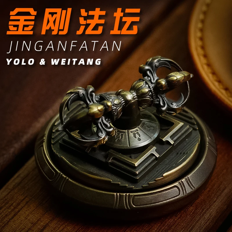 

King Kong Fa Tan Desktop Fingertip Gyro Jianfeng YOLO& Micro Tang Co-branded Adult Decompression Toys.
