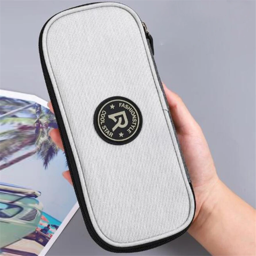 

Pencil Case Kawaii Office For School 2021 Case Piornik Fundas Canvas Pen Bags Stretch Material Estuche Stationery Estojo Etui