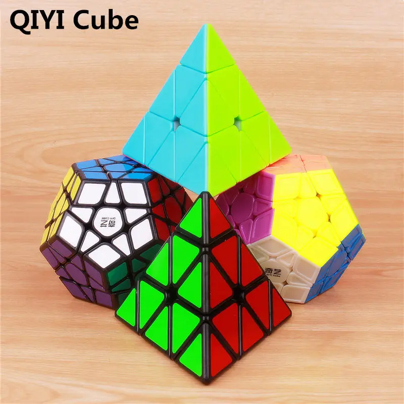 

Qiyi Megaminxeds Magic Speed Qiyi Cube, Пирамидка без наклеек, профессиональная головоломка, зеркальный куб, развивающие игрушки для детей