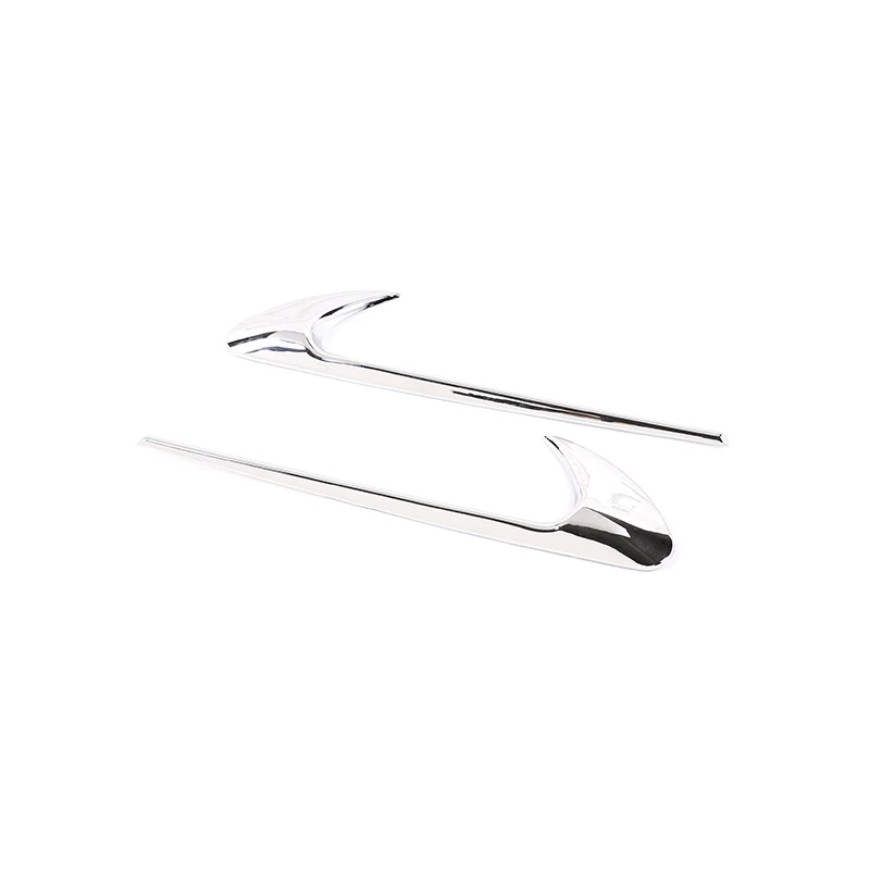 2 шт. серебристые автомобильные аксессуары для Mercedes Benz E Class W213 C W205 2016 2017 2018 ABS