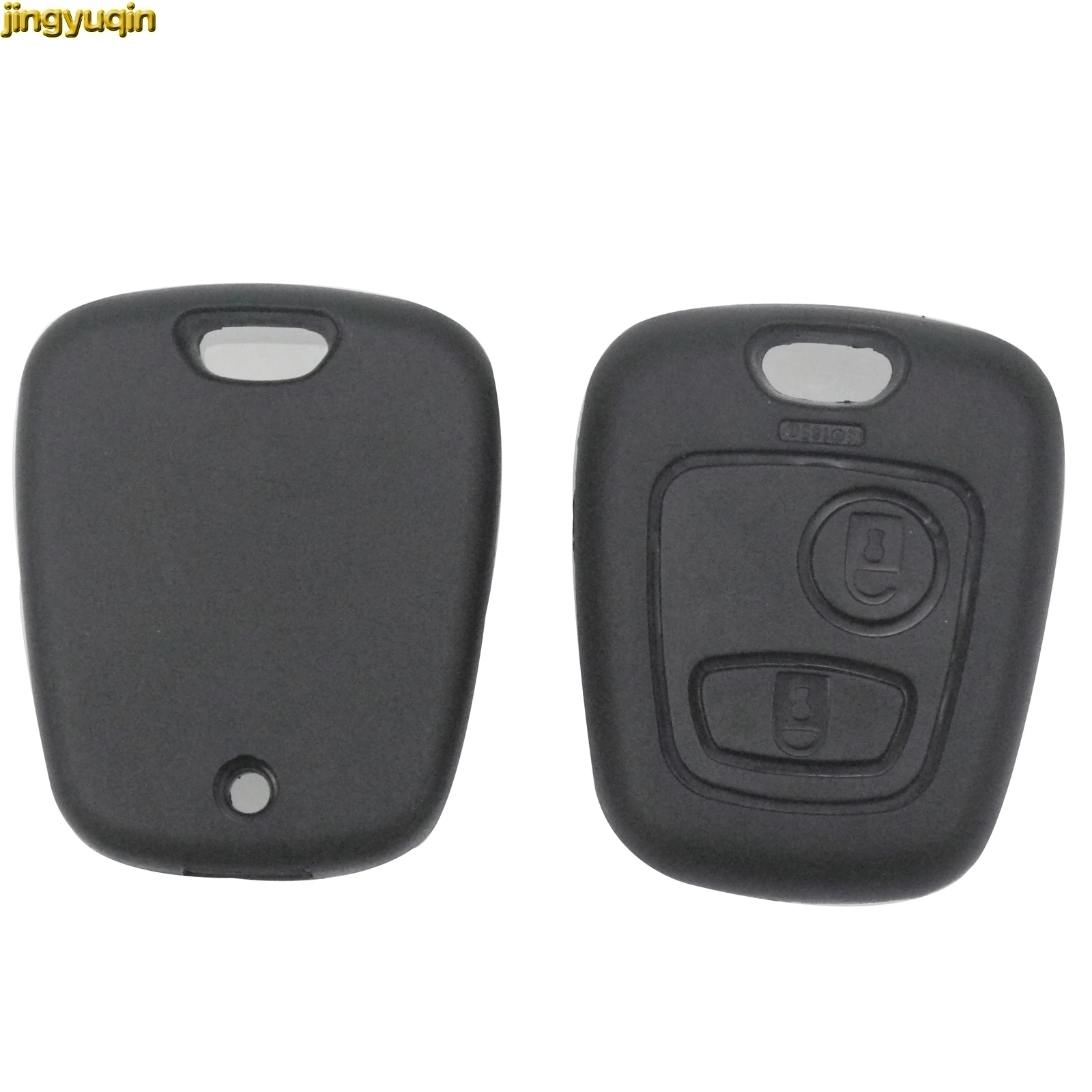 Jingyuqin для Peugeot 107 207 307 407 206 306 406 Citroen C1 C4 2 кнопки дистанционный Брелок чехол