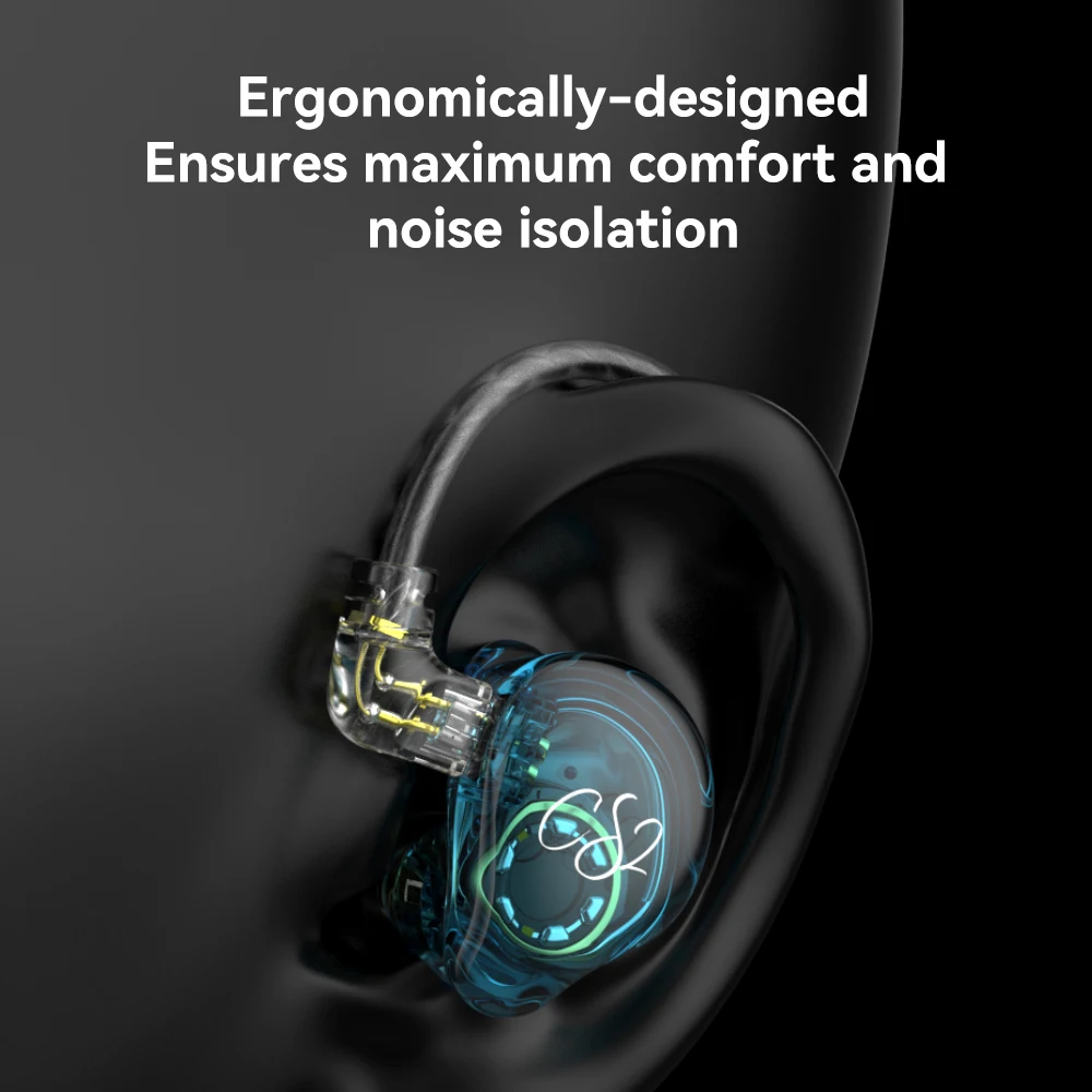 TRN CS2 динамические наушники-вкладыши HiFi музыкальные спортивные IEM наушники