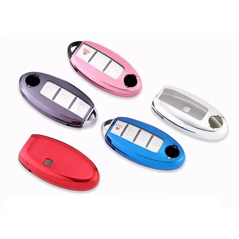 1Pcs Full Sealed TPU Car Key Fob Case Cover For Nissan Infiniti 2/3/4/5 Button Keyless | Автомобили и мотоциклы