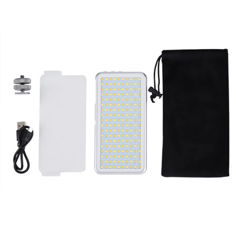

Handheld Photography Fill Light Bi-Color Dimmable Rechargeable Lighting Fill Lamp 3500K-5600K Built-in 4000mA Battery