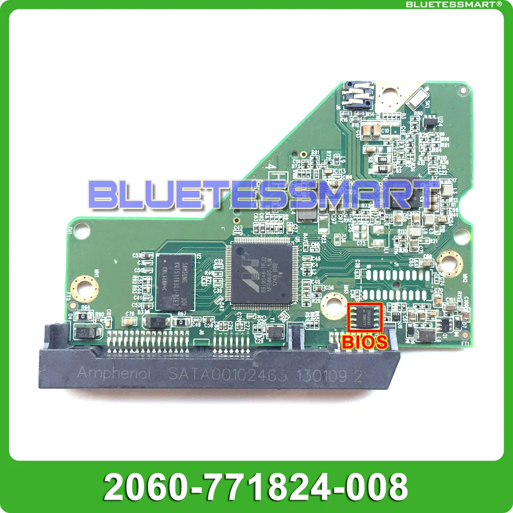 HDD PCB Логическая плата 2060 771824 008 REV A/P1 для WD 3 5 SATA жесткий диск WD10EZRX восстановление