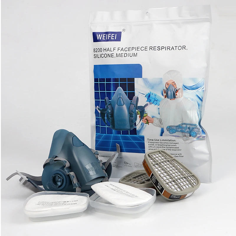 FSUP полумаска респиратор многоразовая Пылезащитная защитная маска для покраски