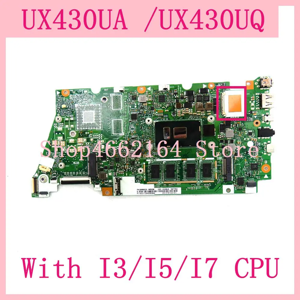 UX430UA с I3/I5/I7 CPU Материнская плата Asus UX430UQ UX430U UX430 материнская для ноутбука
