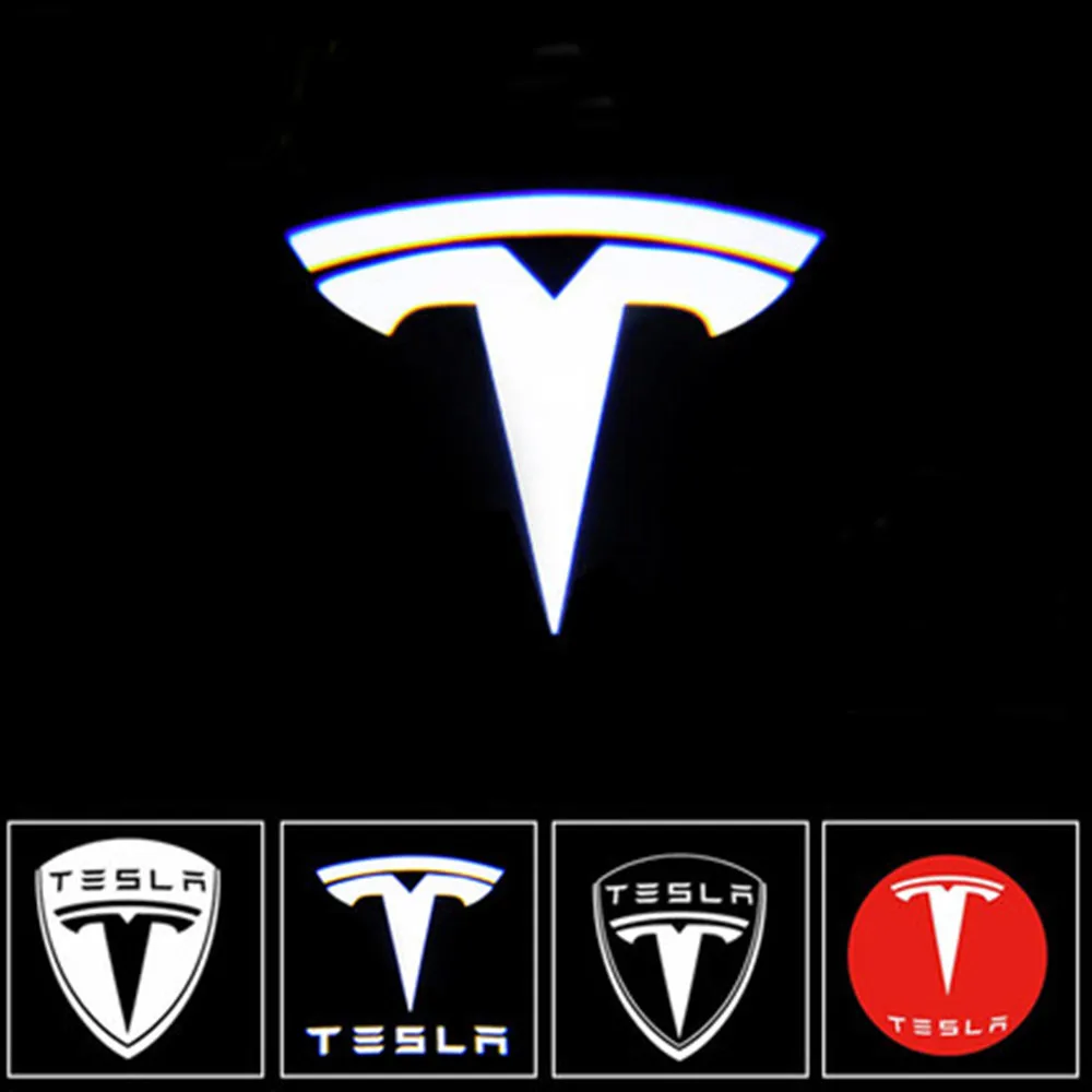 Для Tesla Model S 3 X Y Led Автомобильный Дверной светильник добро пожаловать логотип