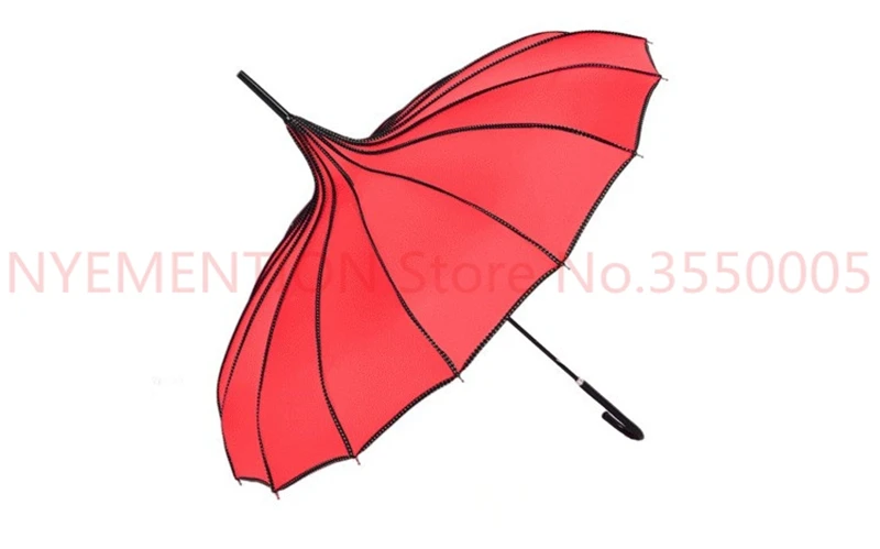 (50 шт./лот) креативный дизайн черно белый полосатый зонт для гольфа с длинной