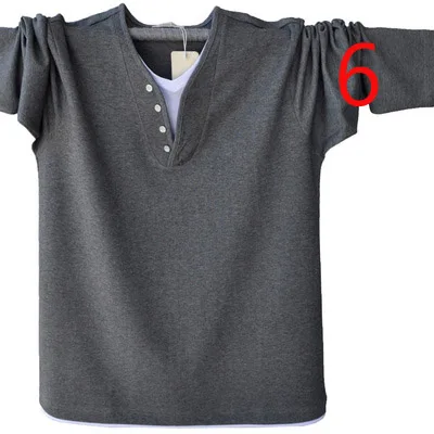 

Men's autumn and winter thick long-sleeved T-shirt round neck plus velvet thick warm T-shirt