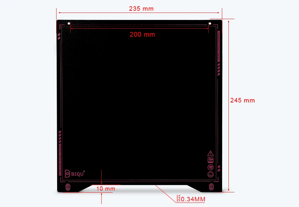 Da Mola Flexível Placa Heatbed Cama Construir
