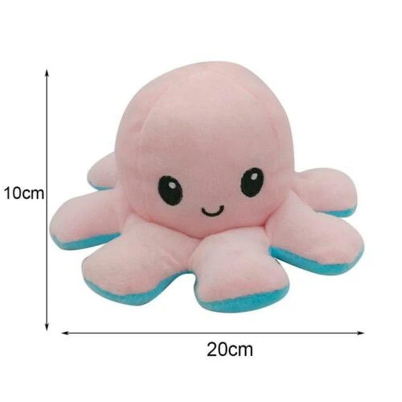 

Octopus Double-sided Mascot Toys for Children Plush Animal Holiday DIY Decorations Event Party Supplies for Gift Doll Peluches