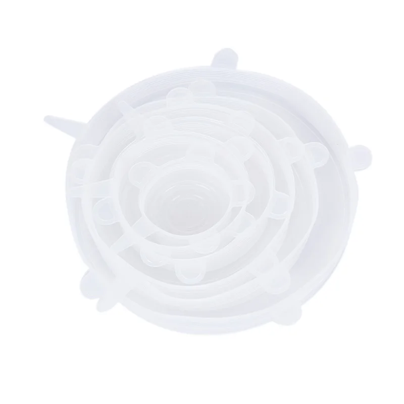1 шт. силиконовые крышки для сохранения свежести пищи прочные многоразовые