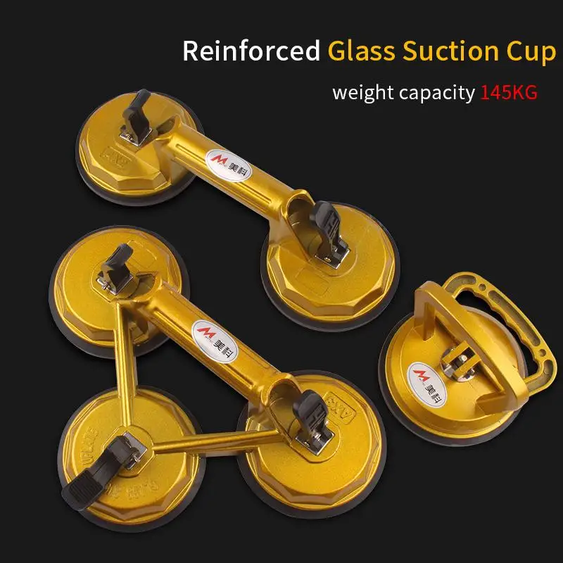 Vacuum Suction Cup Glass Lifter Powerful Glass Tile Carrier Gripper Sucker Plate for Glass Tiles Mirror Granite Lifting Tool