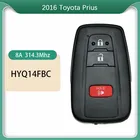 CN007191, вторичный рынок, умный ключ с 3 кнопками для 2016 Toyota Prius, пульт дистанционного управления с чипом 314,3 МГц 8А HYQ14FBC -0351 FCCID HYQ14FBC