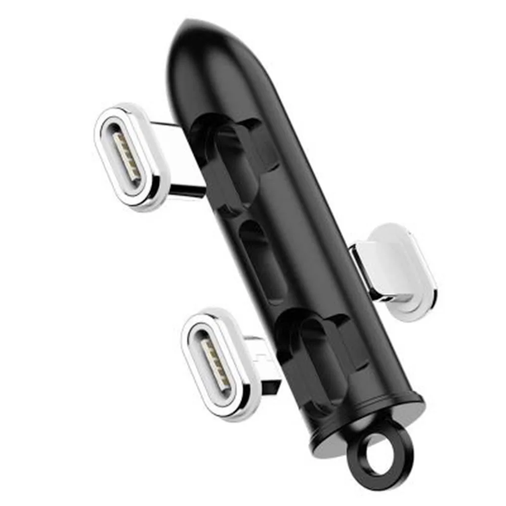 Магнитный кабель с разъемами типа C Micro USB 8 pin адаптер для быстрой зарядки телефона