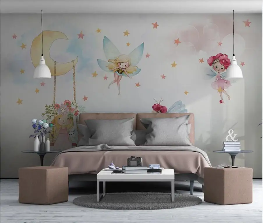 Пользовательское фото 3d обои для комнаты красивый фэнтезийный эльф детский фон