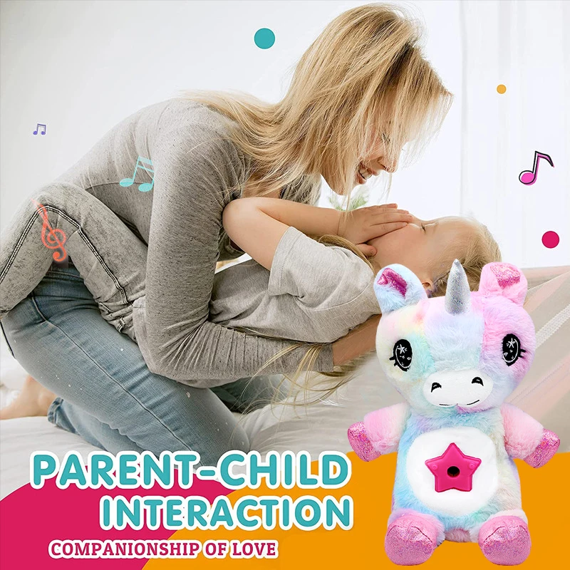 Проектор звездный Ночной светильник плюшевая игрушка в виде единорога проектор