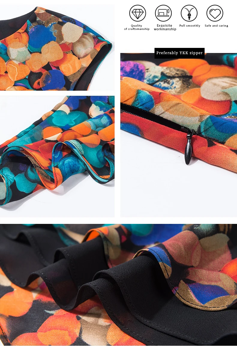 

Summer Fashion Sleeveless Colorful Dot Print A Line Chiffon Dress Women bandage dress maxi dress woman dress